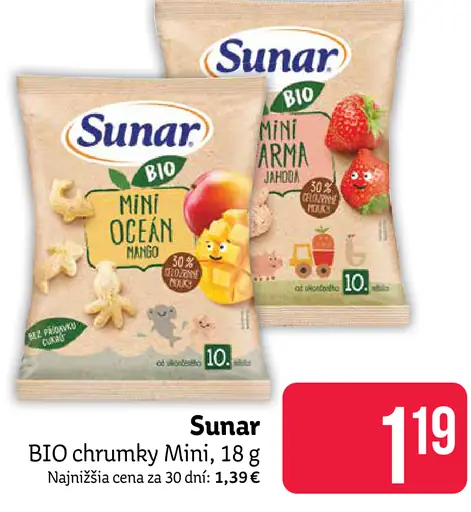 Sunar BIO chrumky Mini Ocean