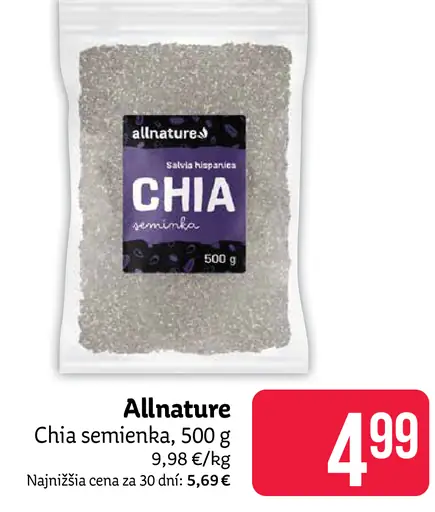 Allnature Chia semienka