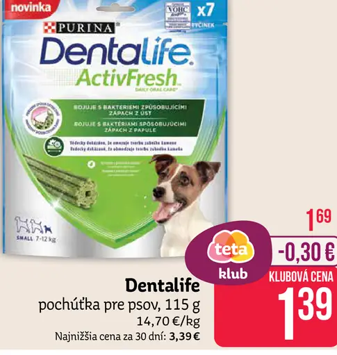 Dentalife pochúťka pre psa