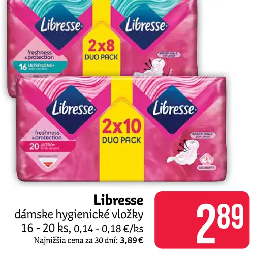 Libresse dámske hygienické vložky