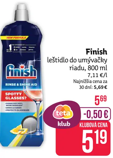 Finish Leštidlo do umývačky riadu