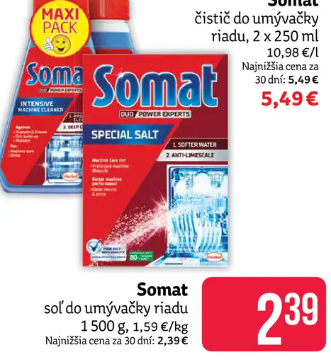 Somat čistič do umývačky riadu