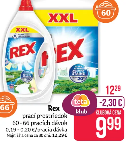 Rex prací prostriedok