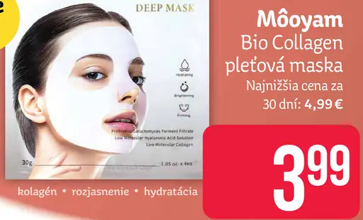 Mooyam Bio Collagen pleťová maska