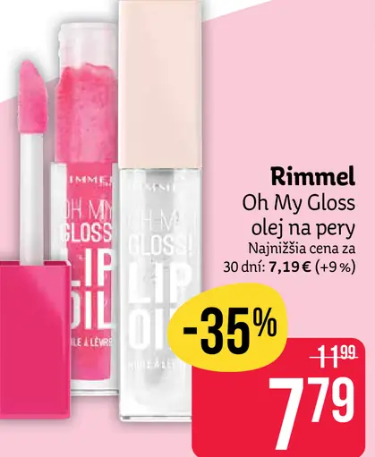 Rimmel Oh My Gloss olej na pery