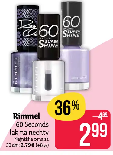 Rimmel 60 Seconds lak na nechty