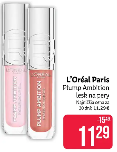 L'Oréal Paris Plump Ambition lesk na pery