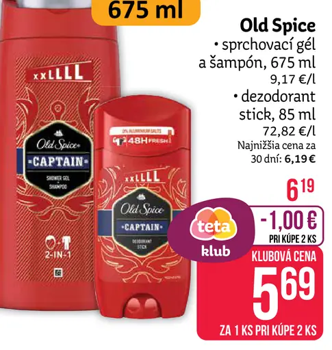 Old Spice sprchový gél a šampón