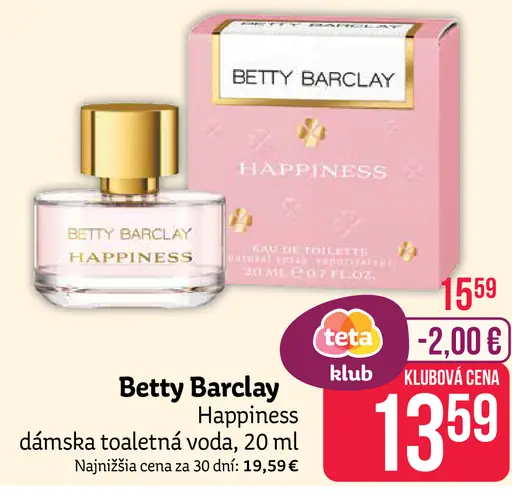 Betty Barclay Happiness dámska toaletná voda