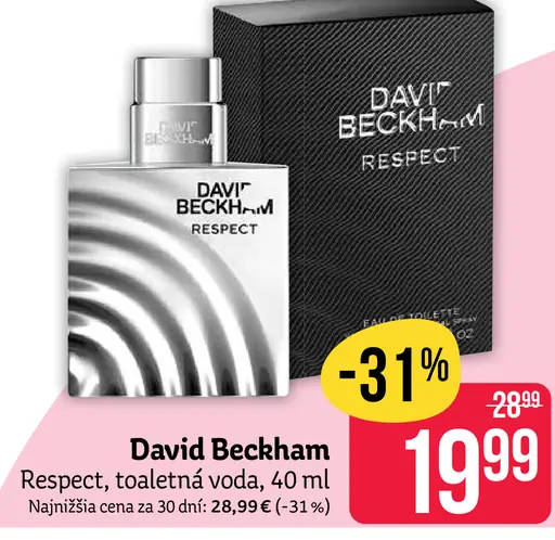 David Beckham Respect toaletná voda