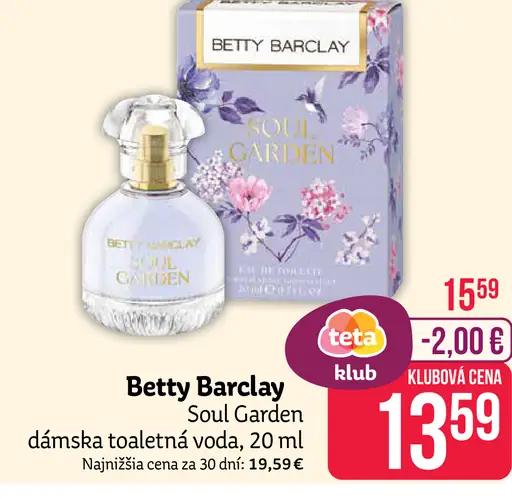 BETTY BARCLAY SOUL GARDEN dámska toaletná voda
