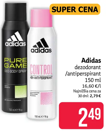 Adidas deodorant antiperspirant