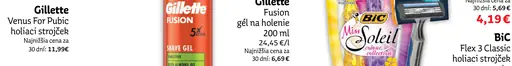 Gilette Fusion gél na holenie
