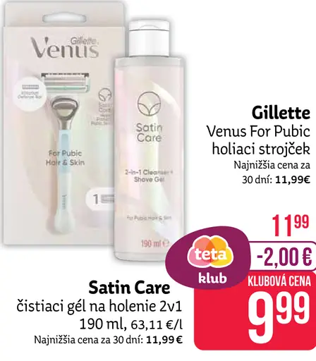 Gillette Venus For Pubic holiaci strojček