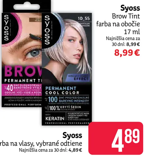 Syoss Brow Tint farba na obočie