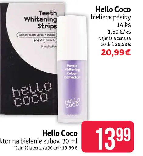 Hello Coco bieliace pásky