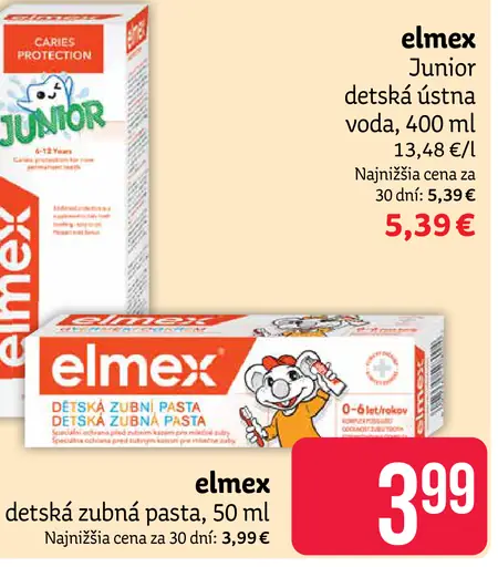 Elmex Junior detská zubná pasta