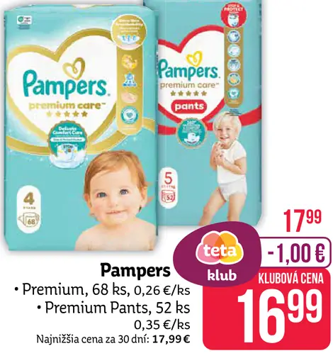 Pampers Premium detské plienky