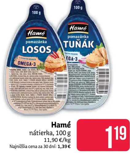 Hamé pomazánka losos