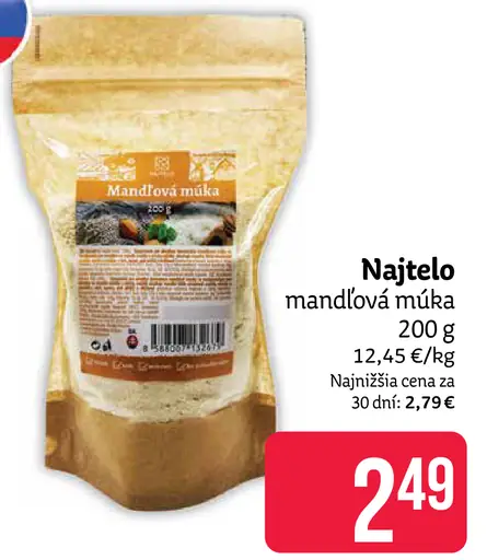 Najtelo mandľová múka
