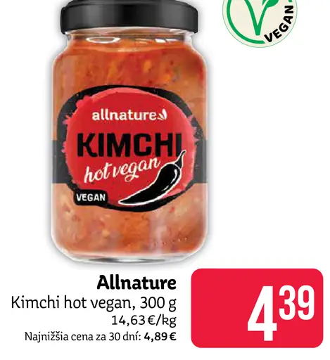 Allnature Kimchi hot vegan