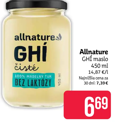 Allnature GHÍ maslo