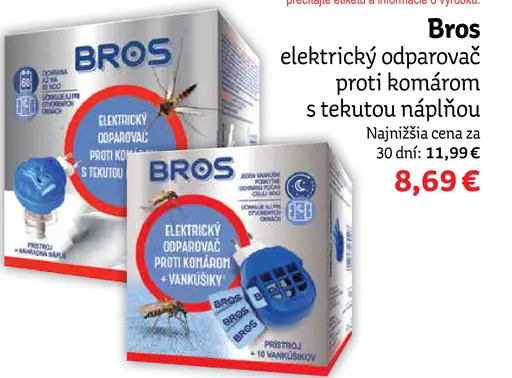 Bros elektrický odparovač s tekutou náplňou