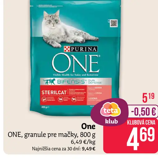 Purina One granulát pre mačky
