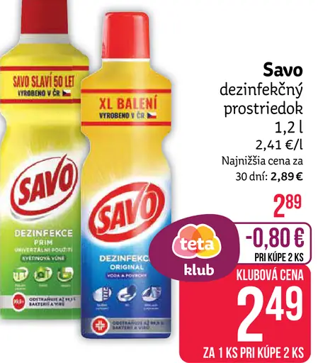 Savo dezinfekčný prostriedok