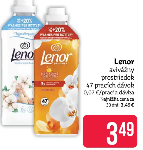 Lenor avivážny prostriedok