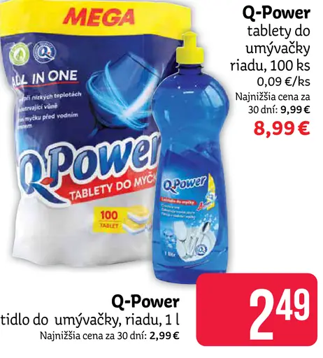 Q-Power tablety do umývačky riadu