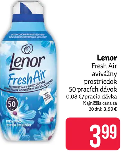 Lenor Fresh Air avivážny prostriedok