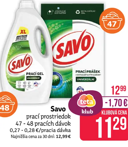 Savo prací prostriedok