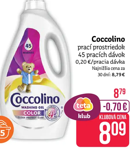 Coccolino prací prostriedok