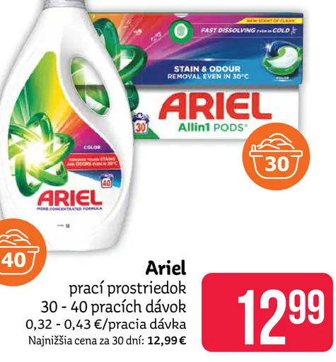 Ariel prací prostriedok