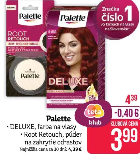 Palette DELUXE farba na vlasy
