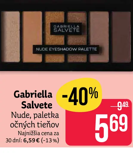 Gabriella Salvete Nude, paletka očných tieňov