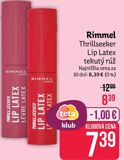 Rimmel Thrillseeker Lip Latex tekutý rúž