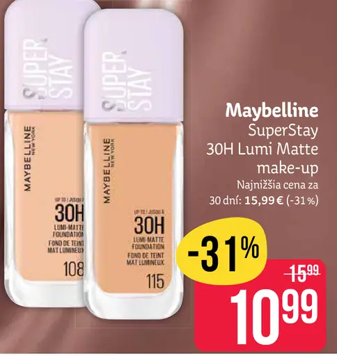 Maybelline SuperStay 30H Luminator Make-up