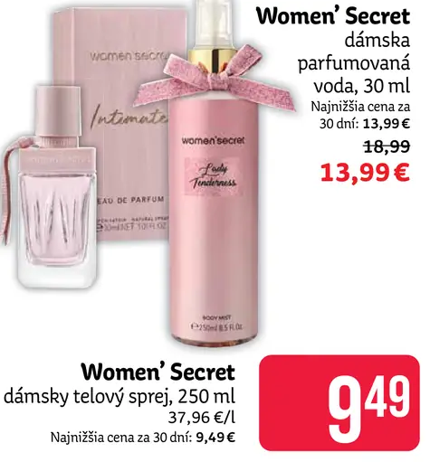 Women' Secret dámsky telový sprej
