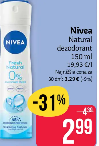 Nivea Natural dezodorant