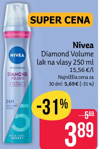 Nivea Diamond Volume lak na vlasy