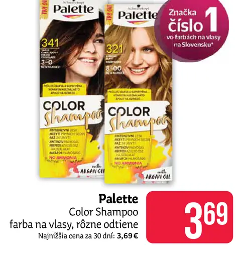 Palette Color Shampoo farba na vlasy