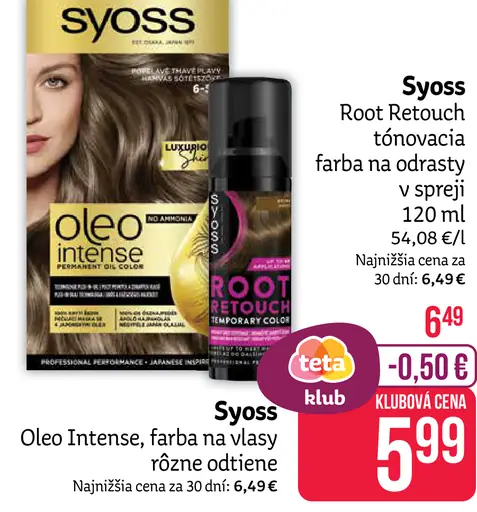 Syoss Root Retouch tónovacia farba