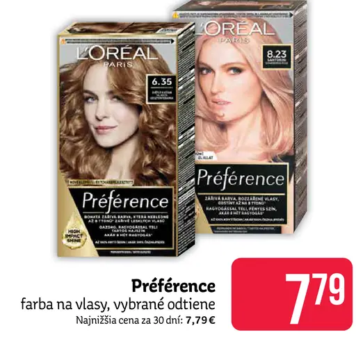 L'Oreal Préférence farba na vlasy