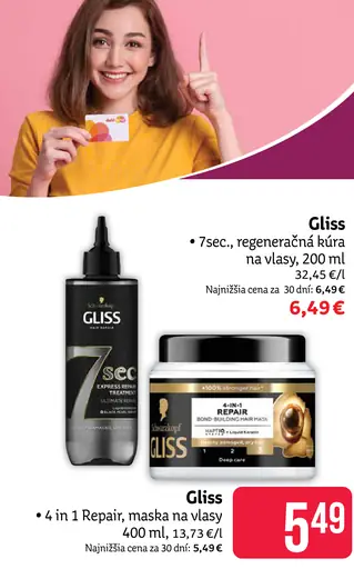 Gliss regeneračná kúra na vlasy
