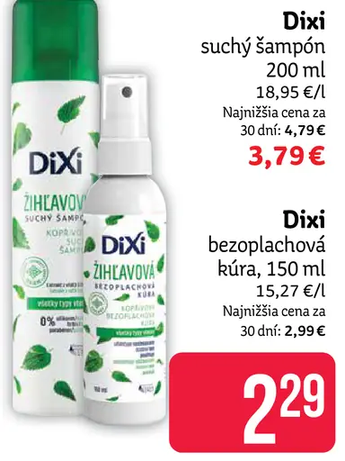 Dixi Suchý šampón