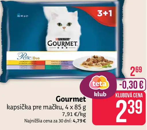 Gourmet kapsička pre mačku