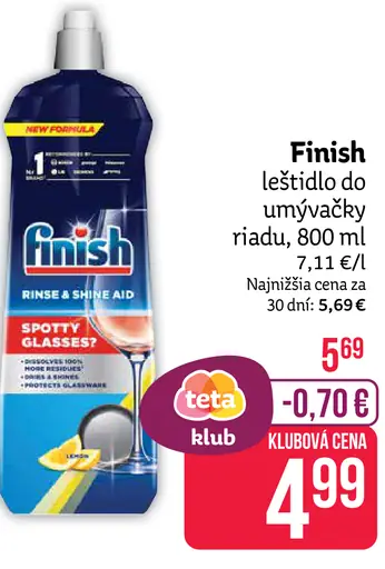 Finish Leštidlo do umývačky riadu