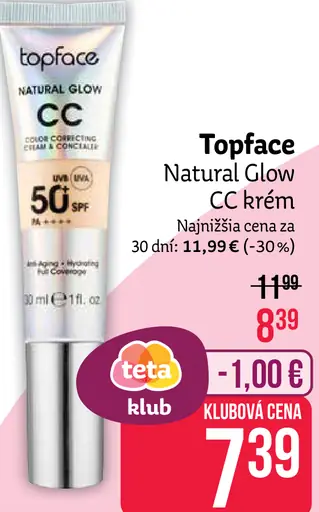 Topface Natural Glow CC krém